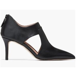 Cole Haan Ina Black Leather Shootie Shoes Pointed Toe Heels Booties 9.5B NIB